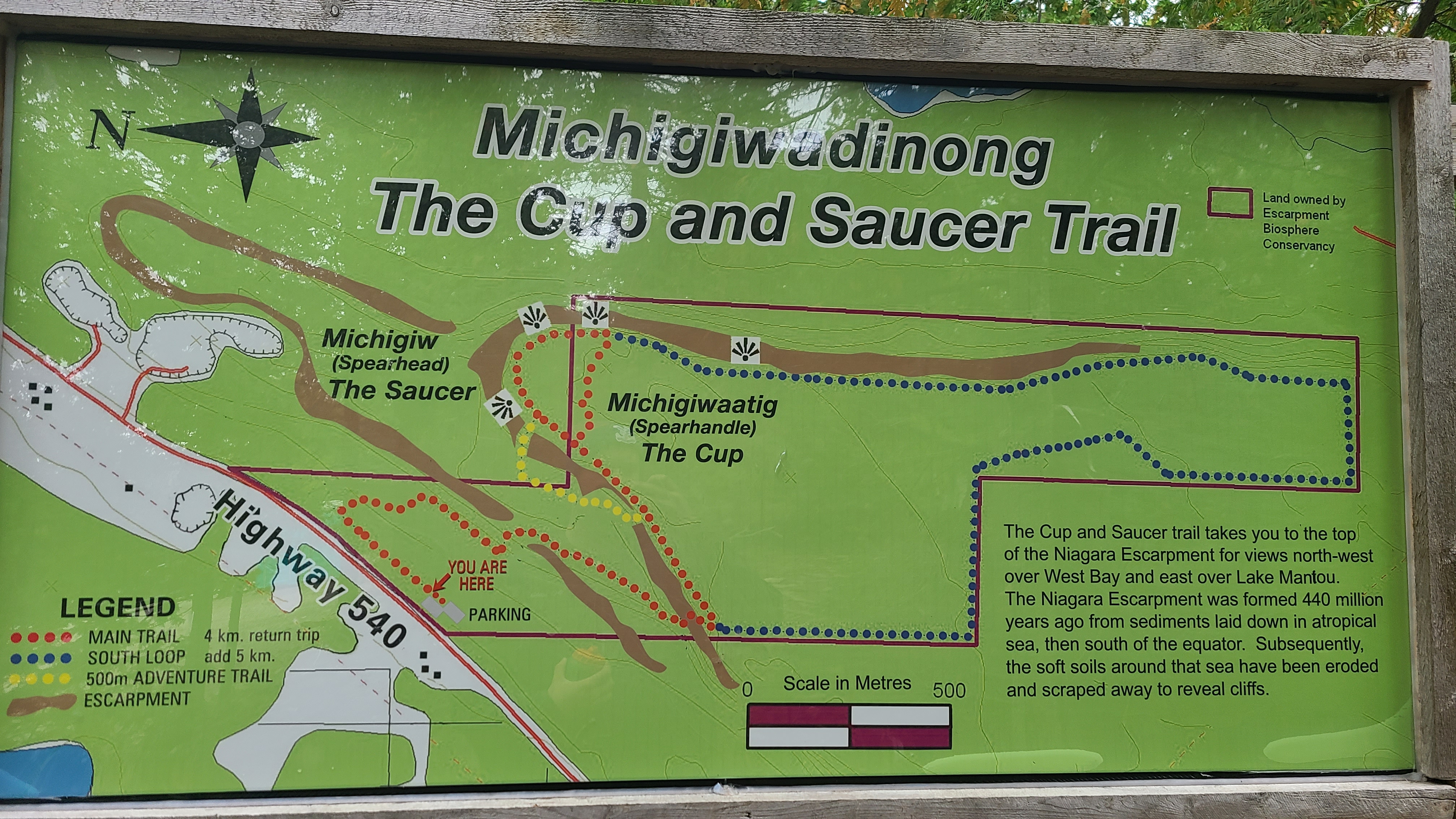 Cup and Saucer Trail Map