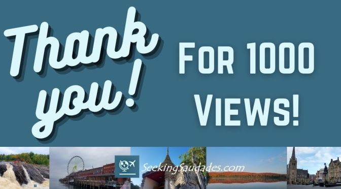 Thank You for 1000 Views!